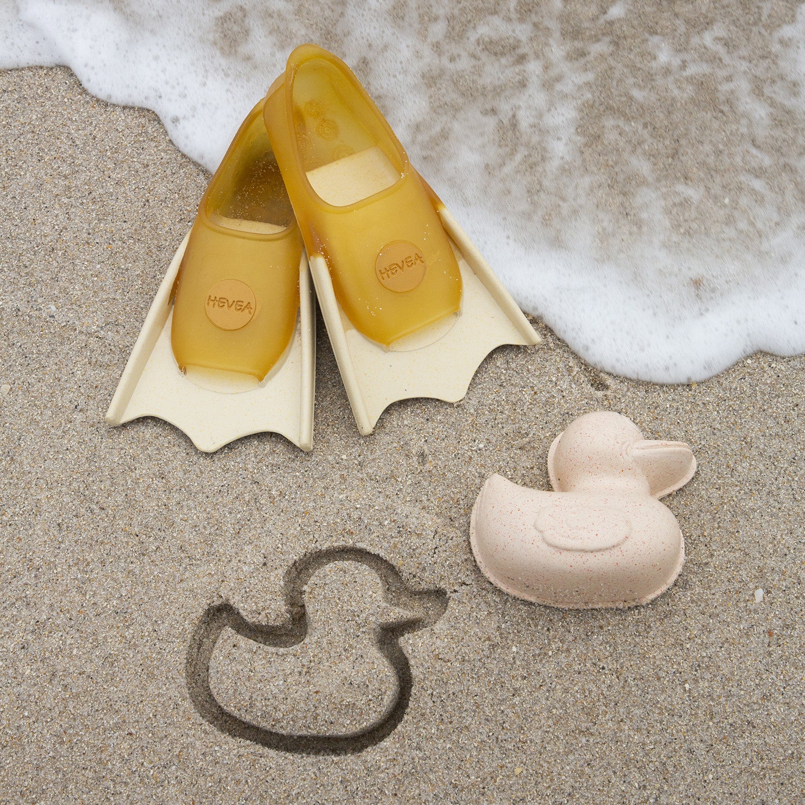 Baby Duck Shaped Fins   sand shaper hellgelb