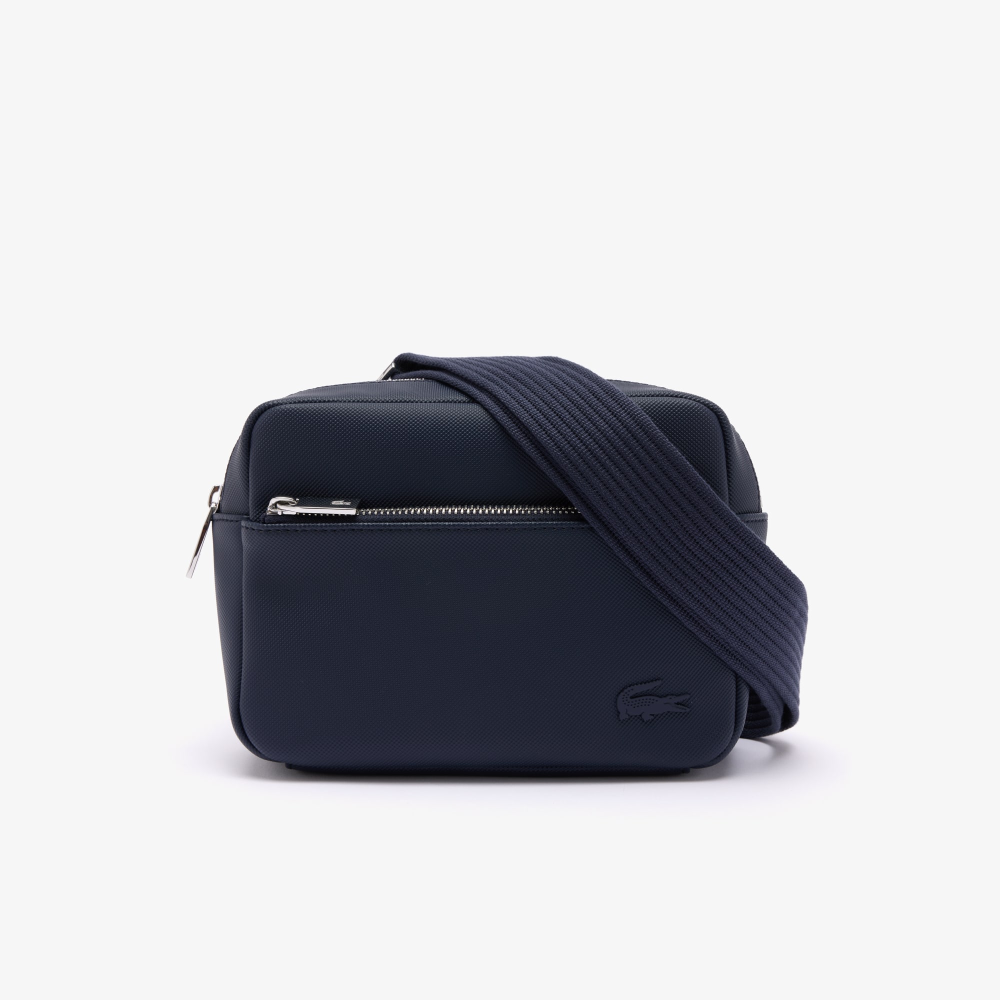 Sac reporter effet petit piqué Sacoches & Pochettes - Bleu - Lacoste - Homme