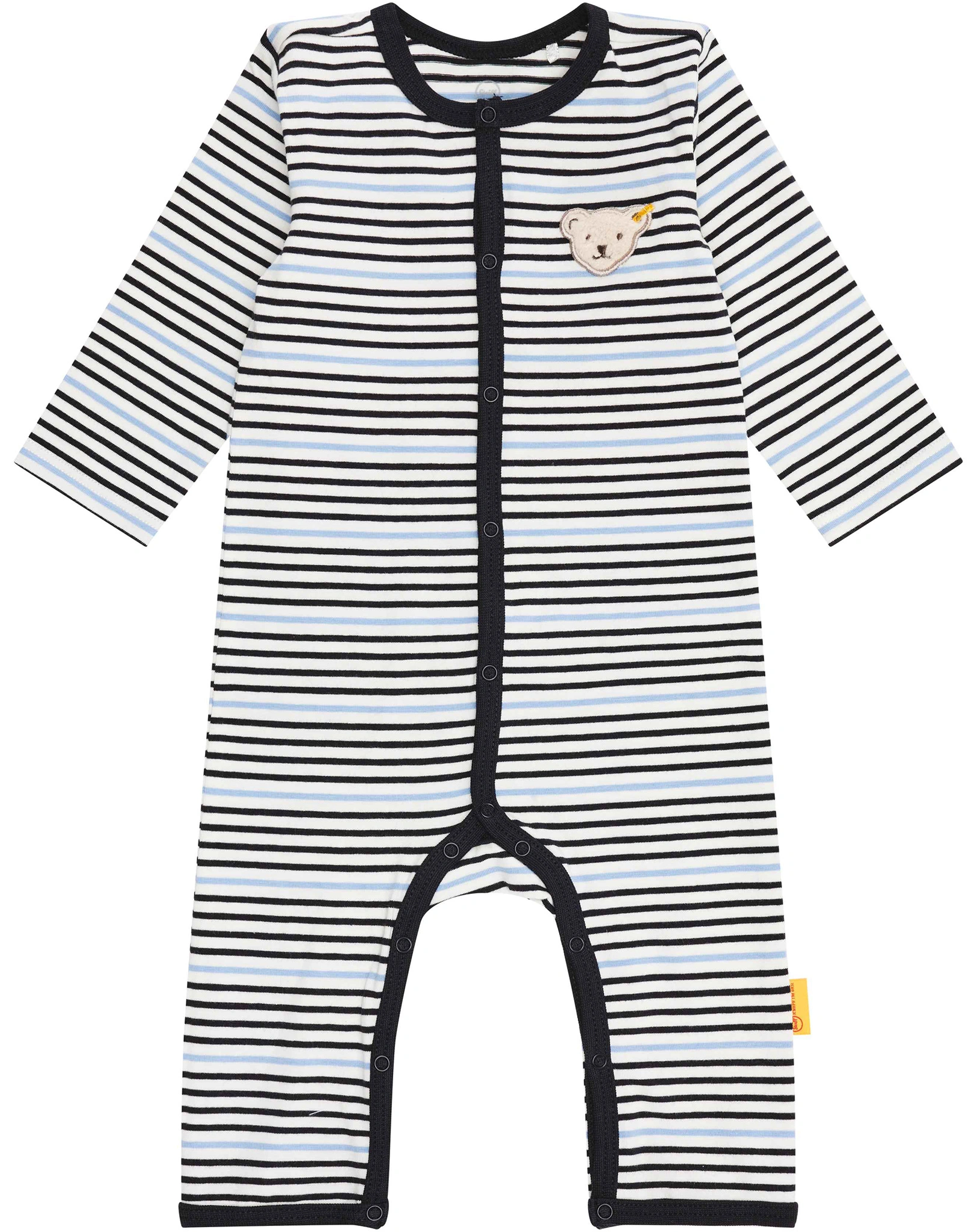 Langarmstrampler PAWERFULL WELLNESS STRIPED in navy