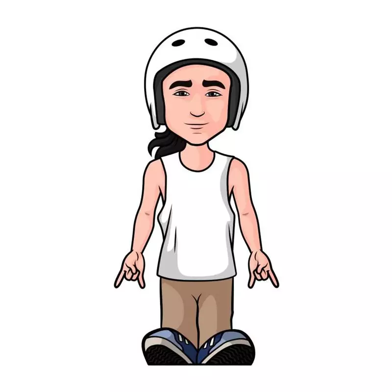 Figz Hand Signs Rider Autocollant Trottinette Freestyle Jed Adams