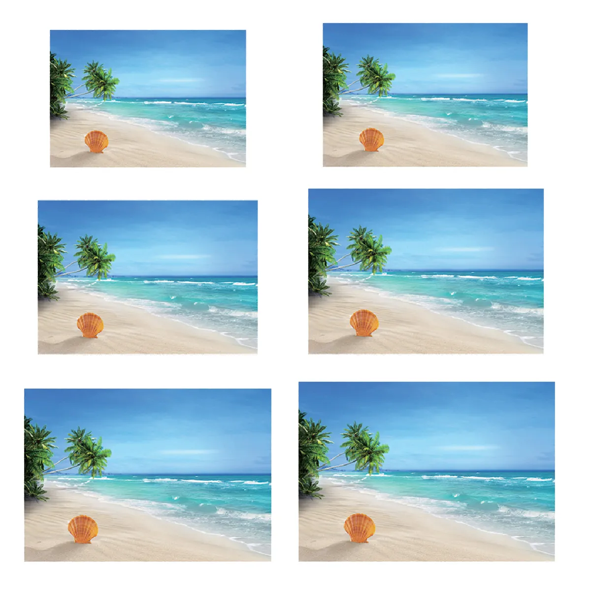 Poster aquarium plage XS