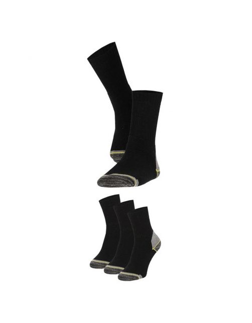 Apollo Werksokken 3-Pack Zwart - Sokken