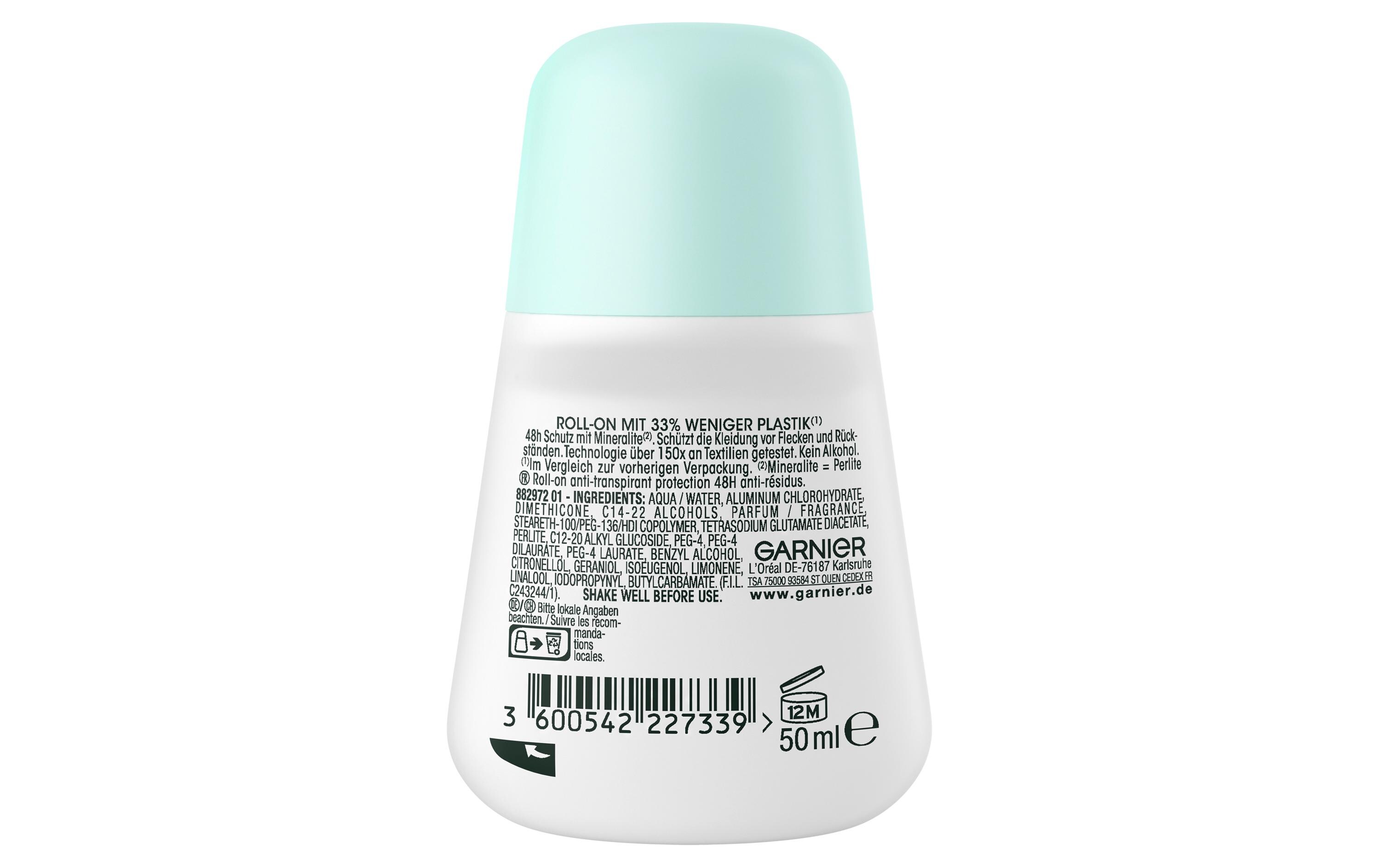 Deo Roll-on Invisible 50 mlDeo mit Mineralite angereichert für einen Trocken-Effekt