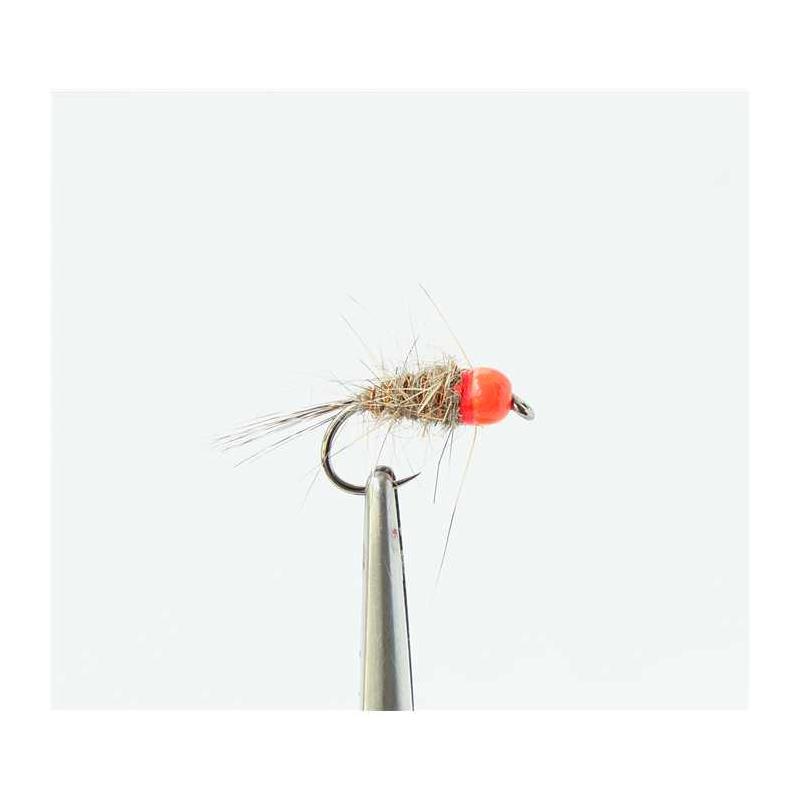 Mouche Tof Nymphe Oreille De Lievre Pardo Orange - Orange Bead