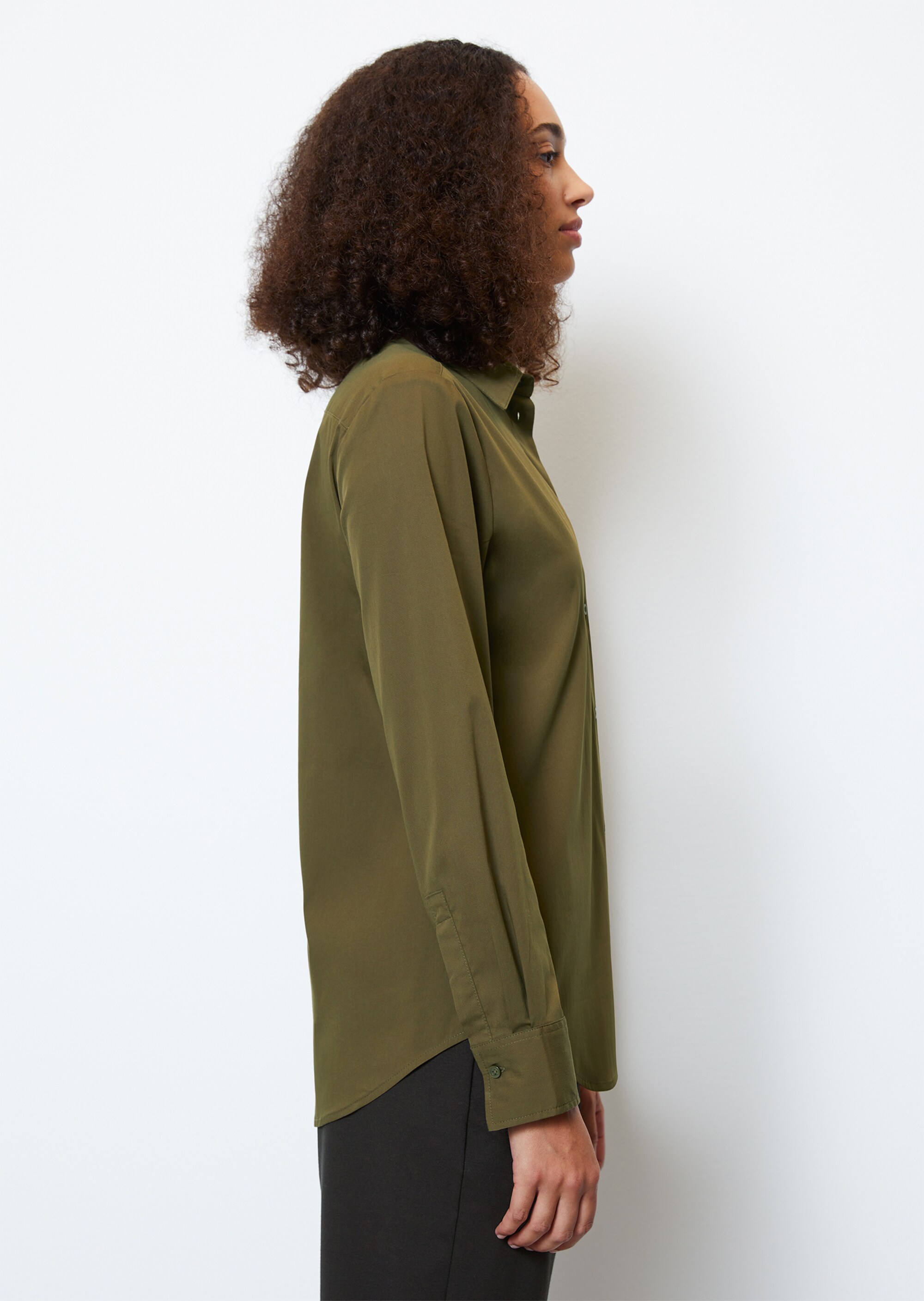 Bluse shapedaus Stretch-Popeline