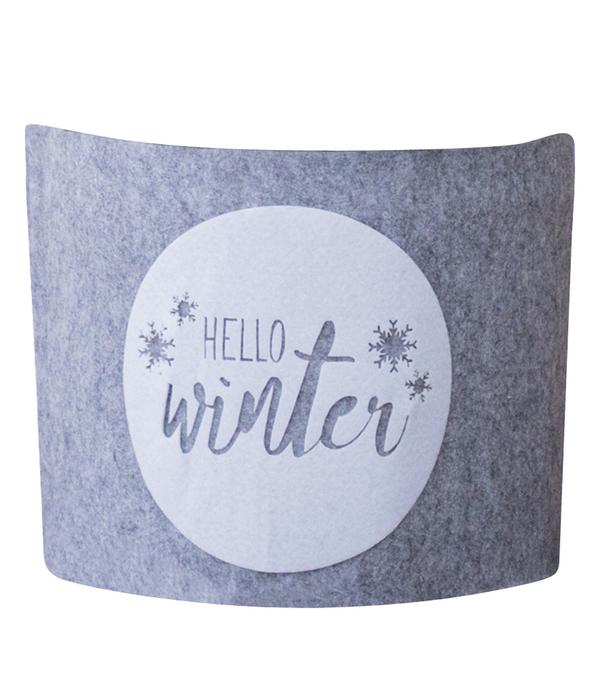 Windhager Deko-Filz-Topfschutz Hello Winter,