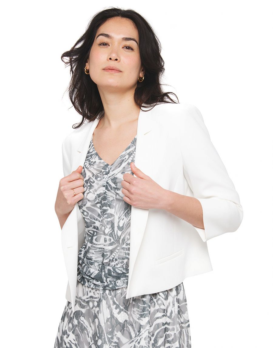 Veste habillée écrue