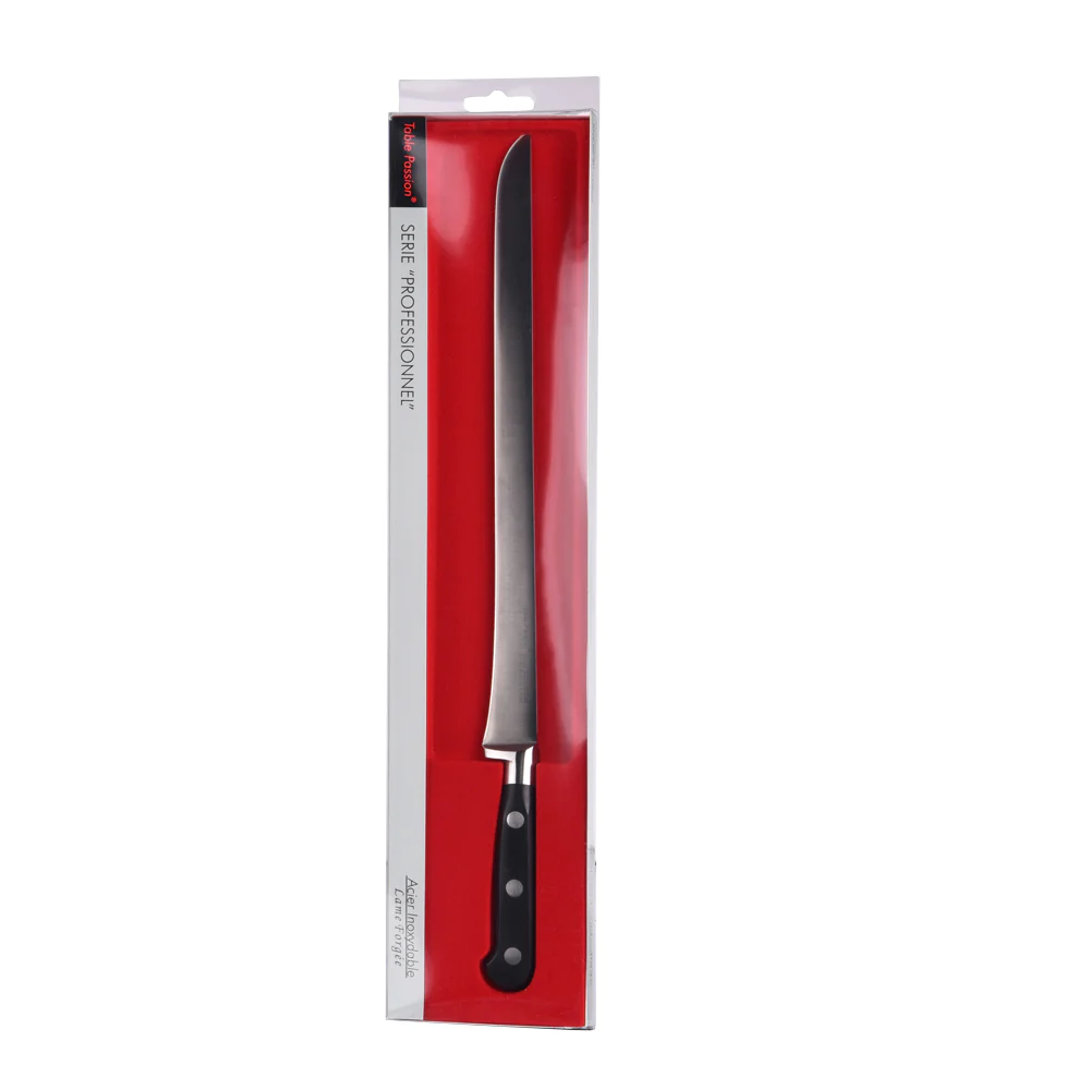 Couteau à jambon lame forgée 30cm Table passion