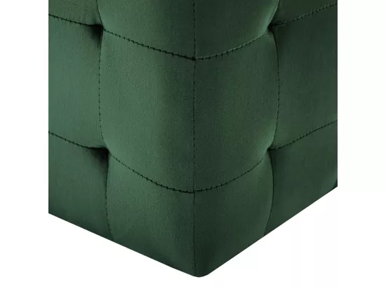 2 pcs Poufs Vert 30 x 30 x 30 cm Tissu velours