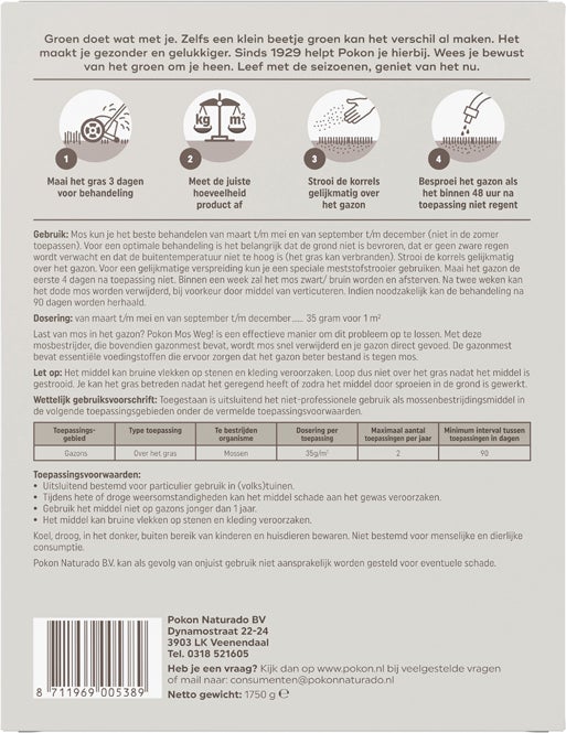 Pokon mosbestrijding 1750 gr