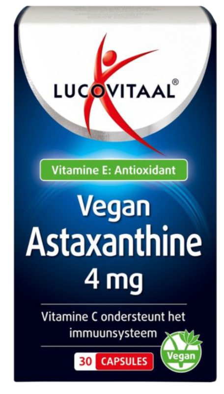 Lucovitaal Vegan Astaxanthine 4mg 30ca
