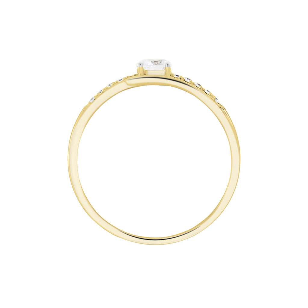 Bague Or Jaune Daegan Oxydes De Zirconium