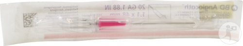 BD Angiocath Cathéter IV Avec Aiguille 20G 1,88 1,1x48mm Rose 1 Pièce (381137)