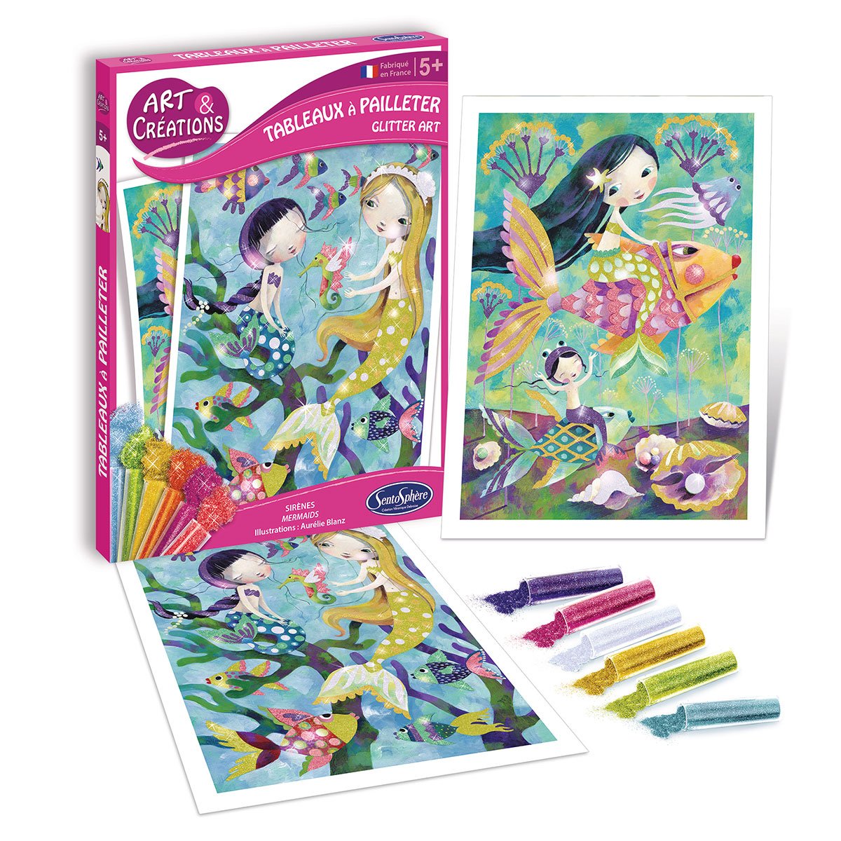 Art & Créations Sequin et Couleurs : Sirène à pailleter