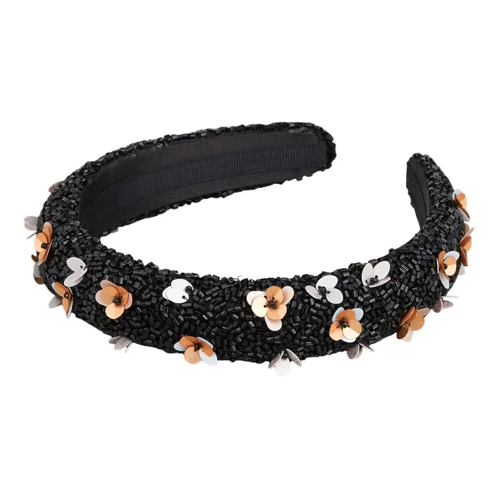 Becksöndergaard Serre-Tête Floradora Perles | Noir