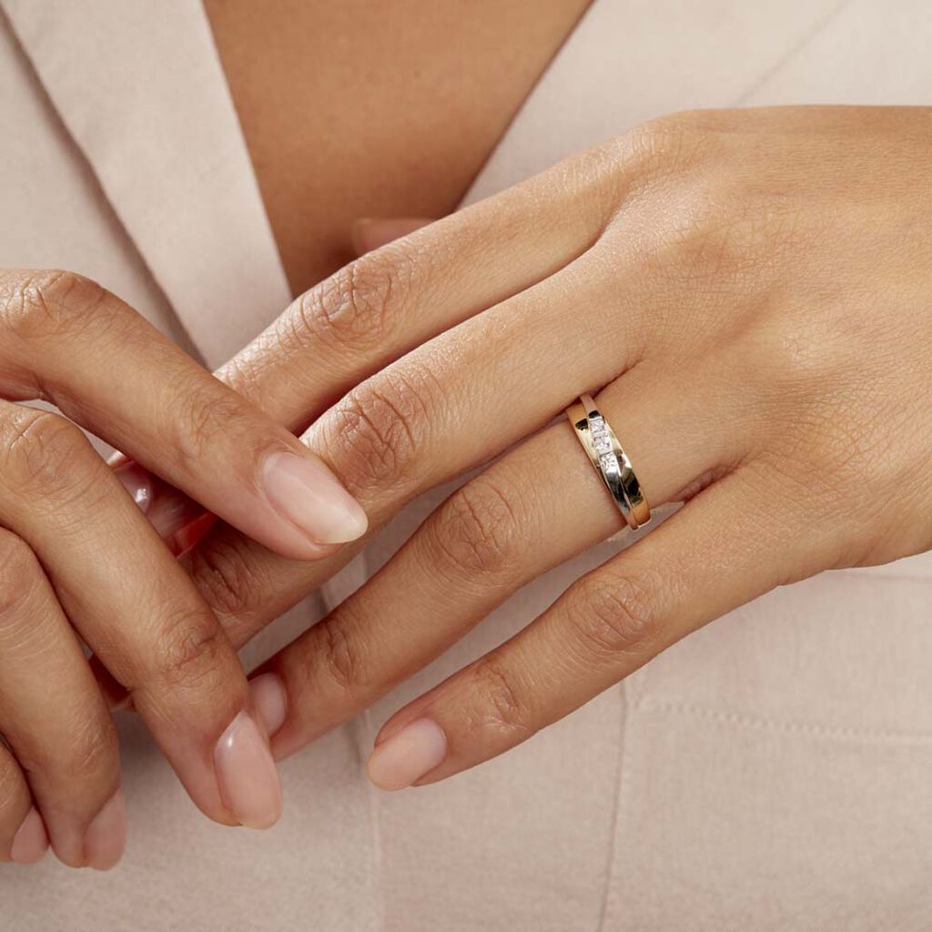 Bague Bryanna Or Bicolore Diamant