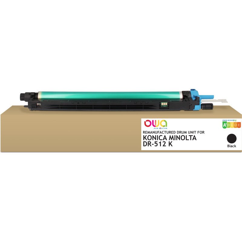 Tambour remanufacturé OWA - standard - Noir - pour KONICA MINOLTA DR-512K, DEVELOP A2XN1RH