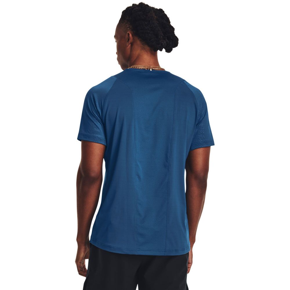 Under Armour RUSH EMBOSS - Maillot Homme bleu