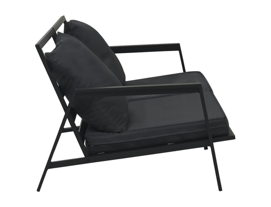LES TENDANCES - Salon extérieur Salon de jardin-gris-4 places-151x96x70-251281