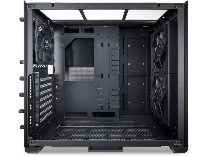 Lian Li PC-Gehäuse O11 Air Mini Schwarz Schwarzer Midi-Tower mit modularer Rückwand und Sichtfenster