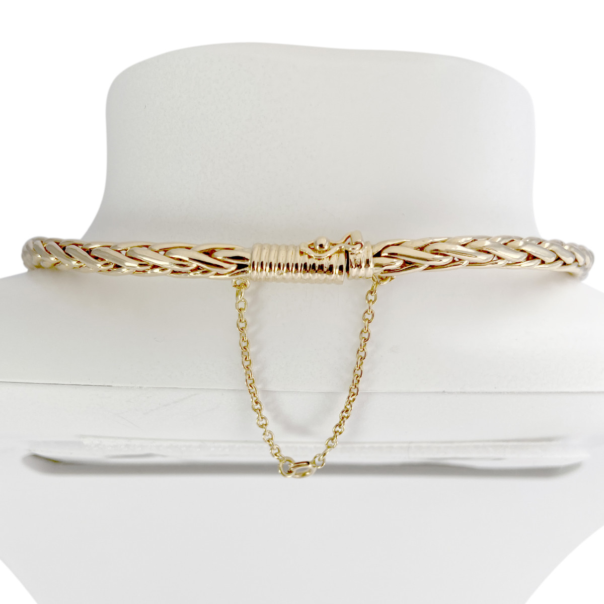 Collier d'occasion or 750 jaune maille palmier 50 cm