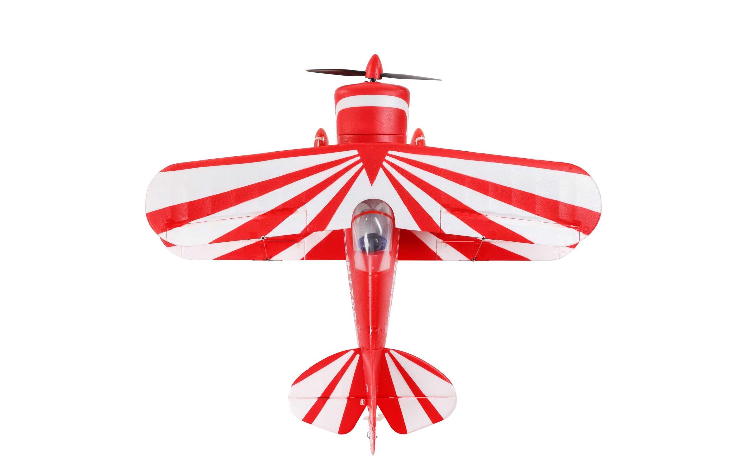 Doppeldecker UMX Pitts S-1S mit AS3X & SAFE Select BNF Basic<br>Massstabsgetreuer Nachbau des legendären Kunstflugzeugs