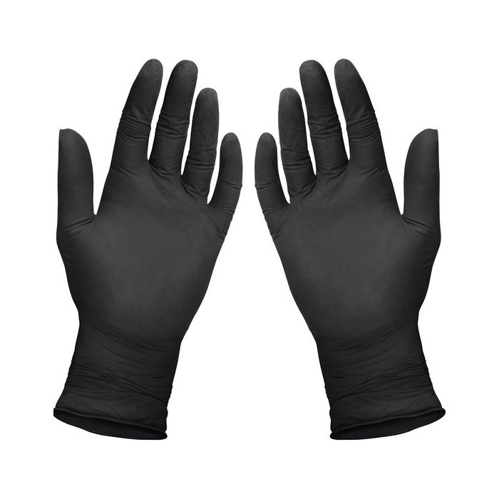 Handschoenen soft nitril X-Large ongepoederd zwart 100st (1304)