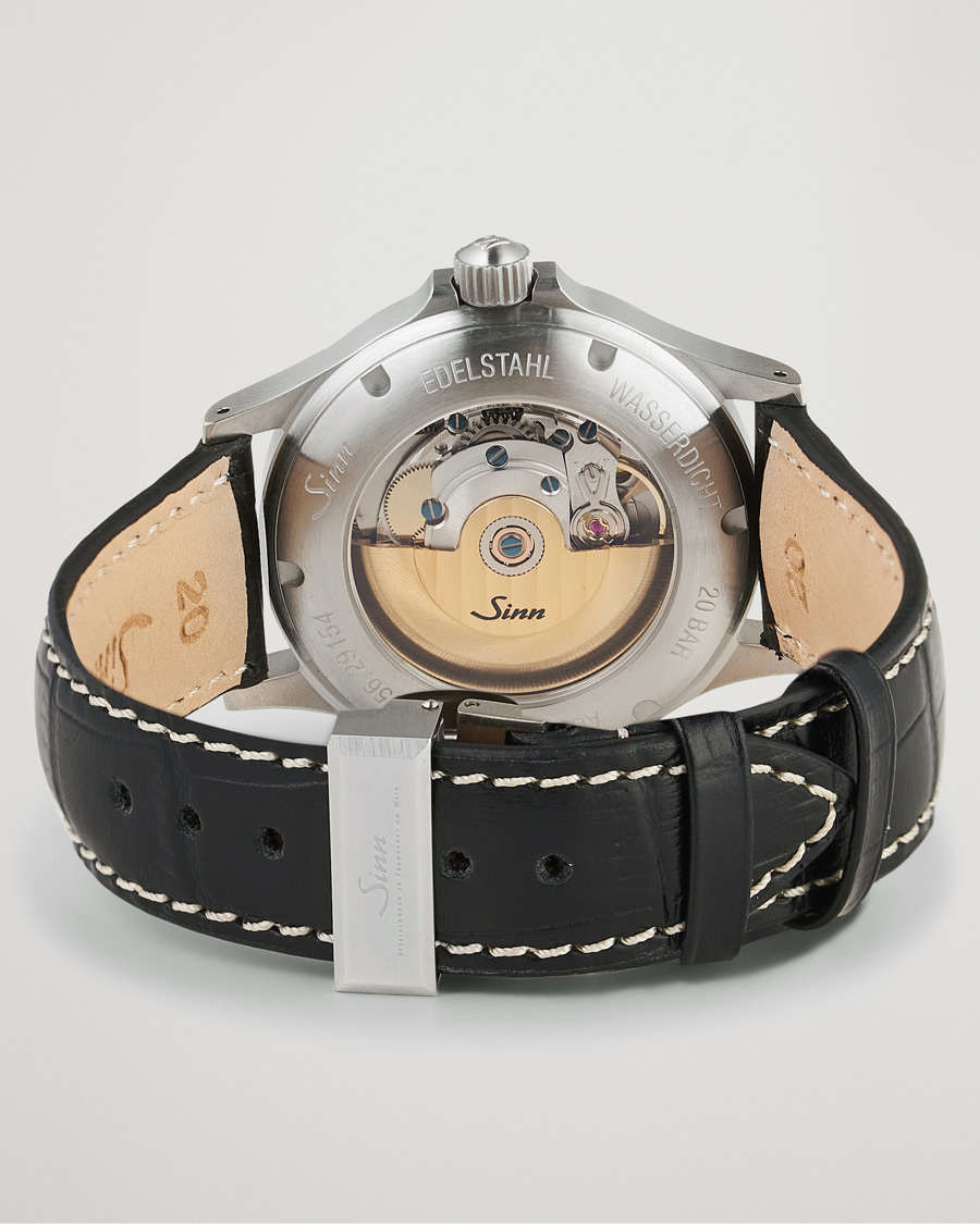 Sinn 556 I Date Watch 38,5mm Leather Strap Black