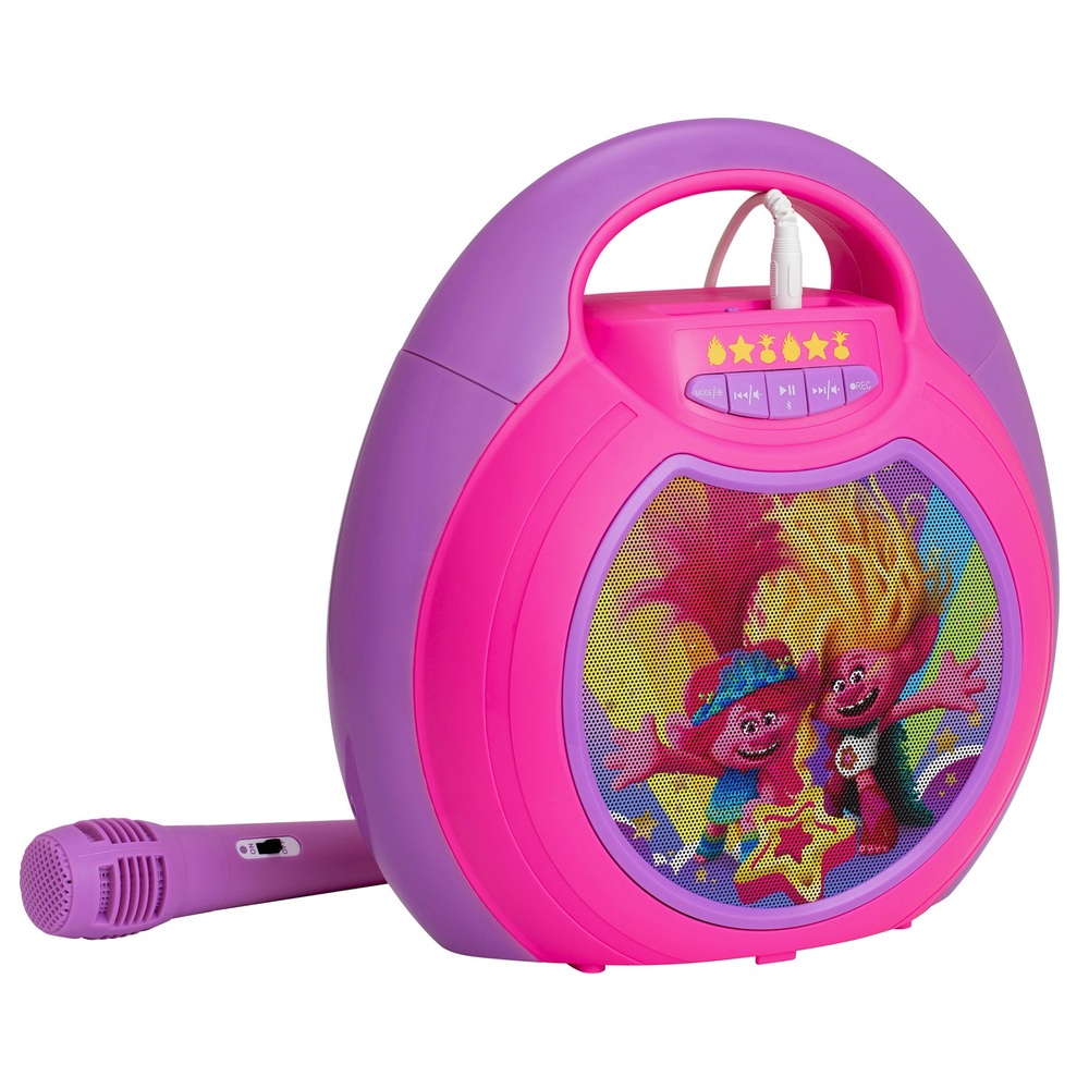 Trolls Karaoke-Maschine mit kabelgebundenem Mikrofon