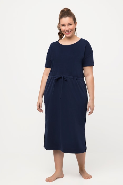 Loungewear-Sweatkleid, Oversized, Rundhals, Halbarm