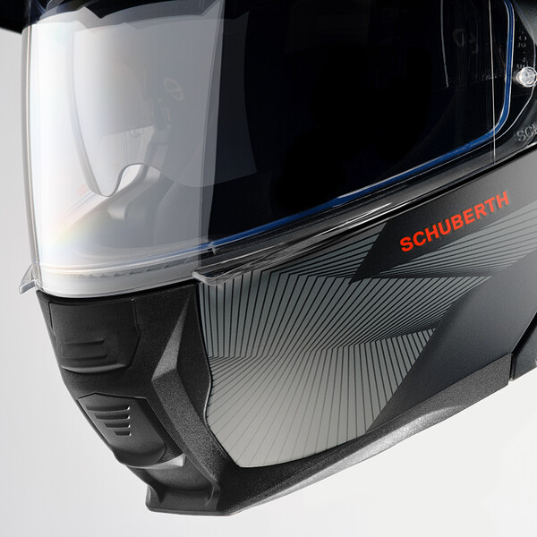 Schuberth - Casque E2 Defender Noir Mat / Rouge