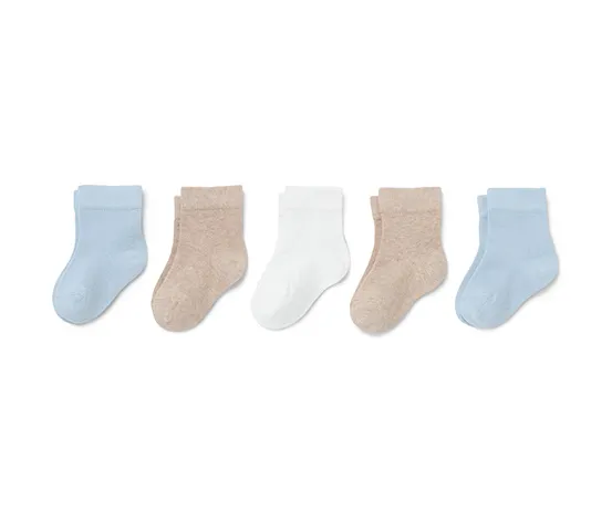 5 Paar Babysocken aus Bio-Baumwolle