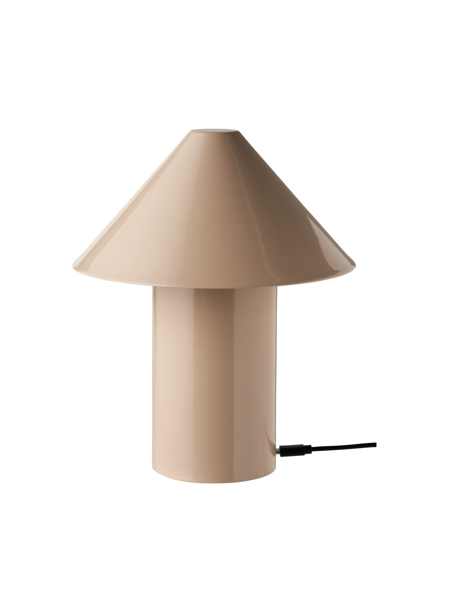 Bordlampe | Jern. Ø18 x 21,5 cm. Med USB. | Dusty Green