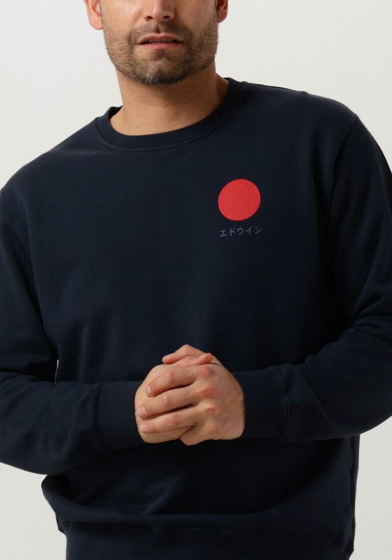 EDWIN donkerblauwe edwin sweater japanese sun sweat
