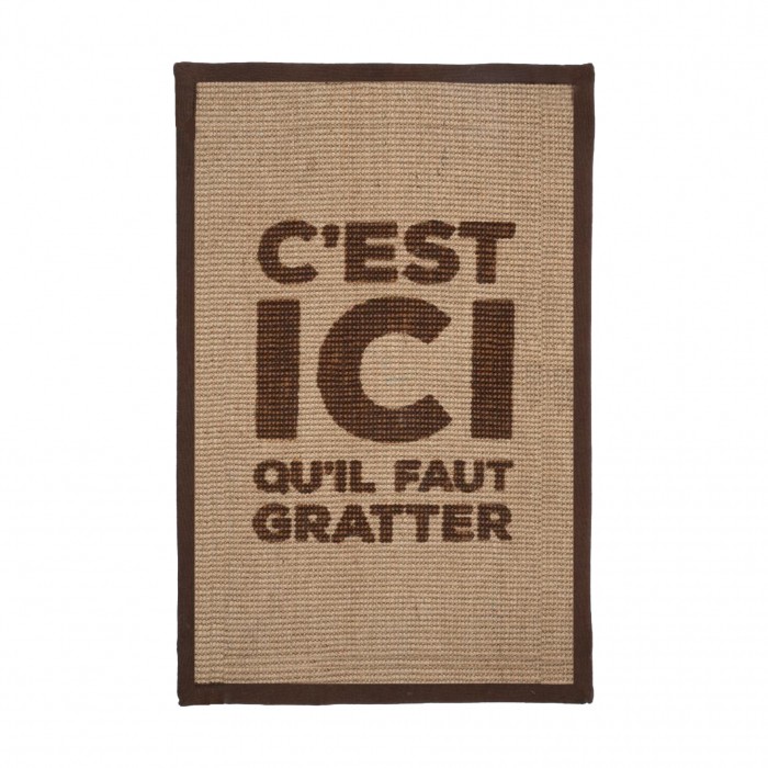 Tapis à griffer Here Rectangle – Marron