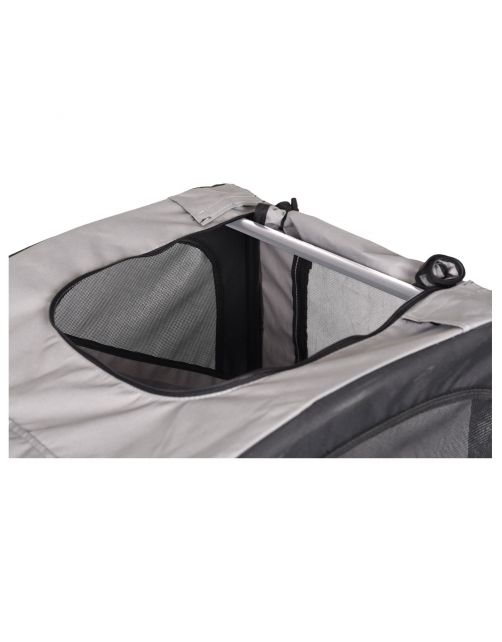 Adori Fietskar - Hondenfietskar - 125x75x95 cm Grijs Zwart