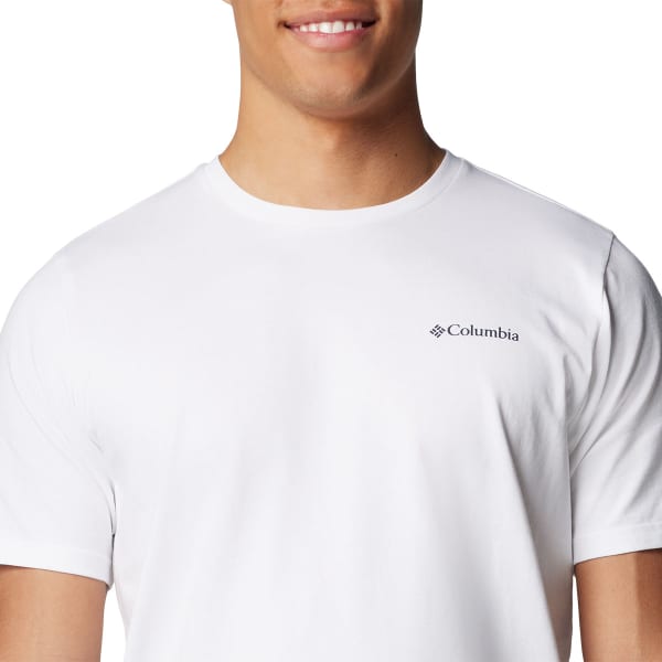 T-shirt COLUMBIA EXPLORERS CANYON BACK SHORT SLEEVE TEE WHITE/TORN MOONSCAPE