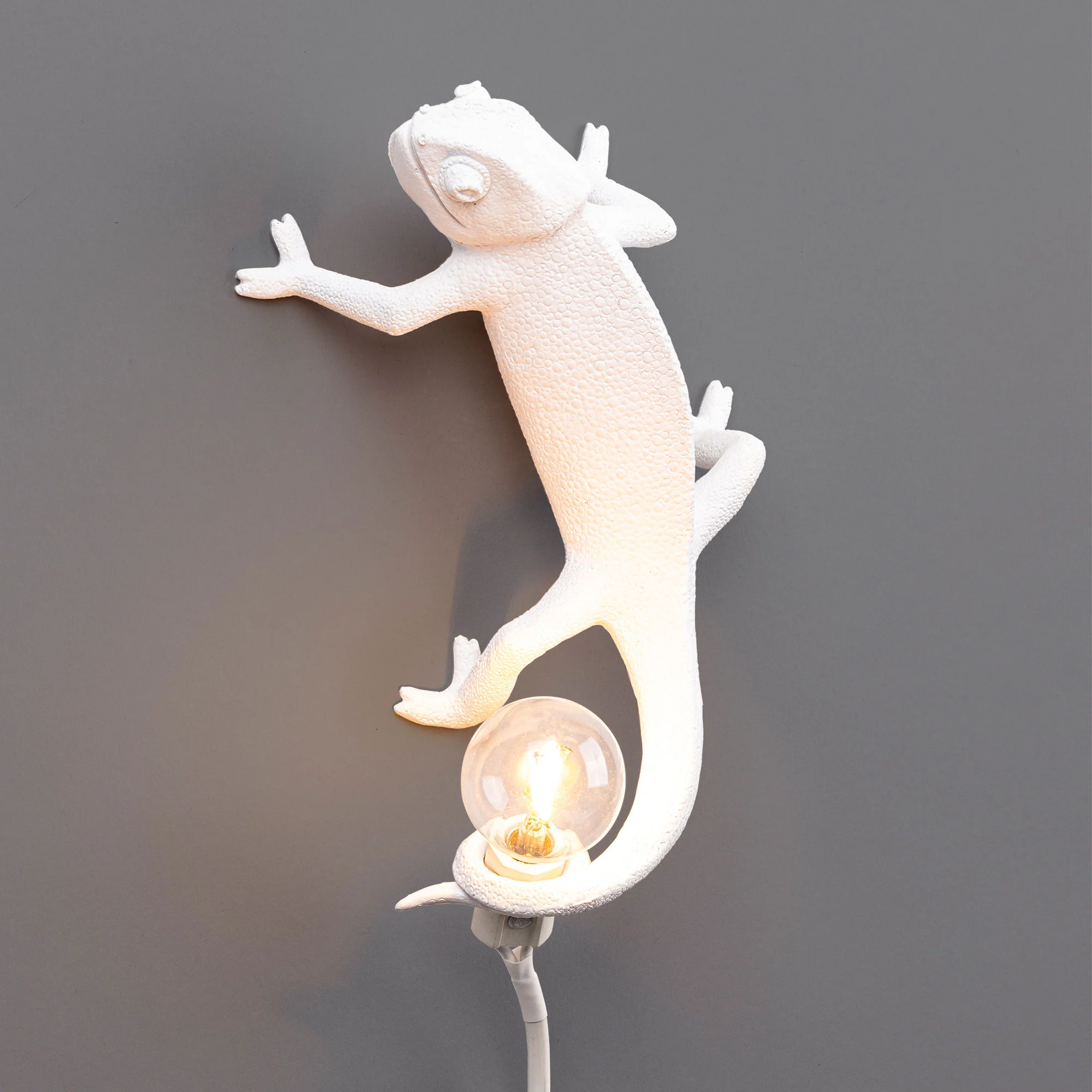 CHAMELEON GOING DOWN - Lampe de table | Blanc
