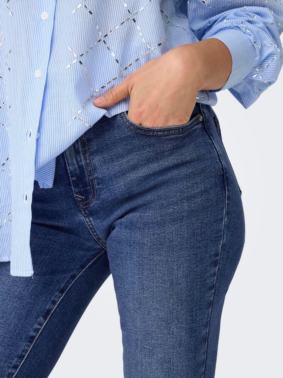 ONLSUI Mid Rise Slim Fit Jeans Medium Blue Denim