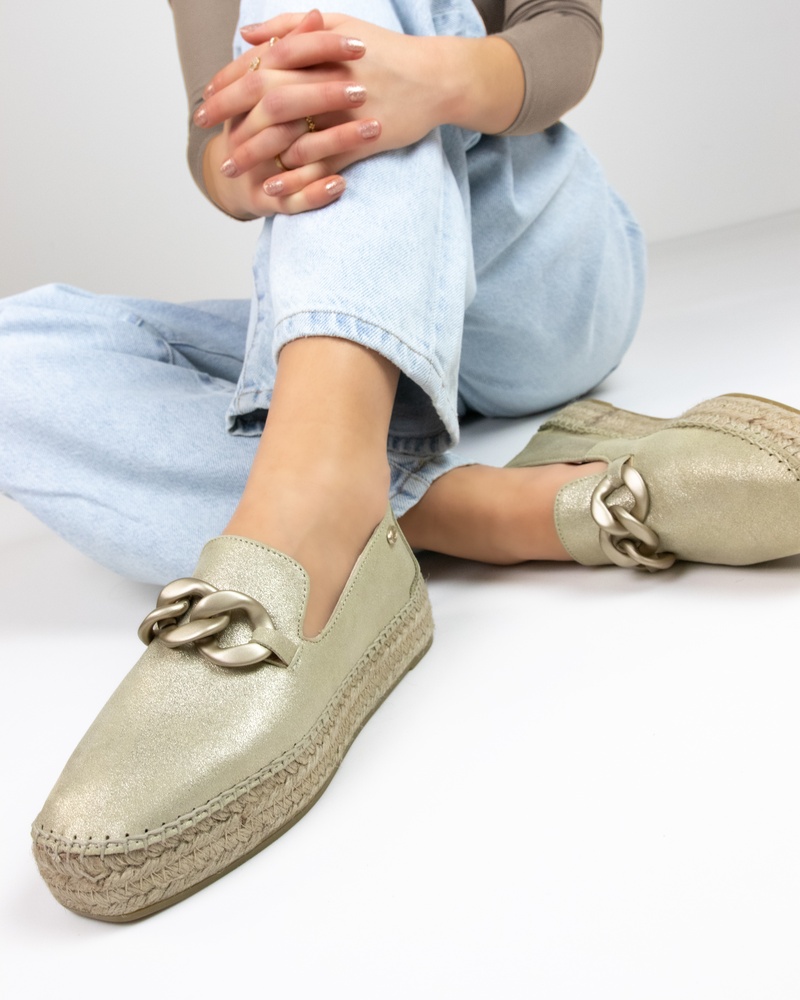 Fred de la Bretoniere June Li Espadrilles  - goud