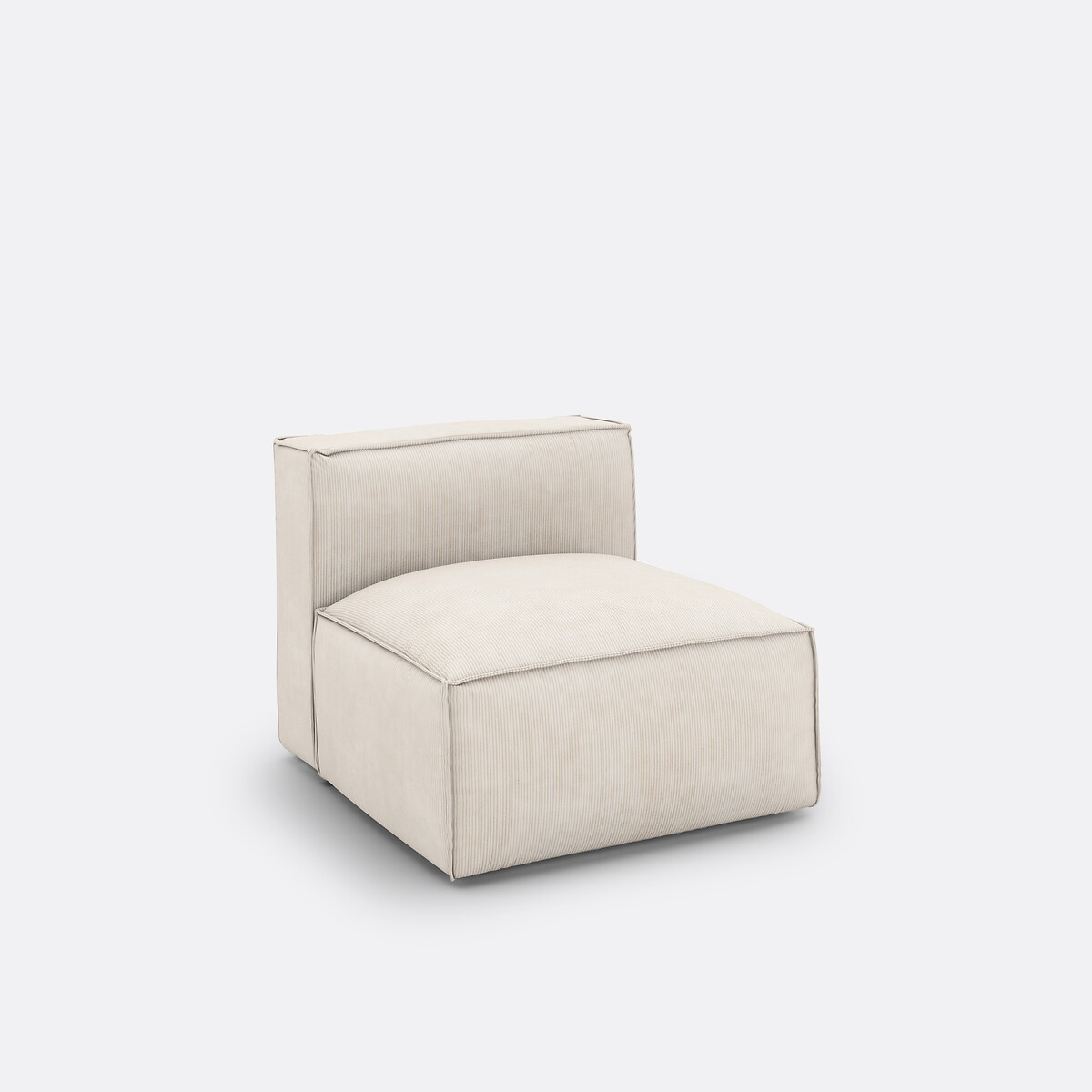 LA REDOUTE INTERIEURS<br>Sofá modular canelado de veludo, Seven
