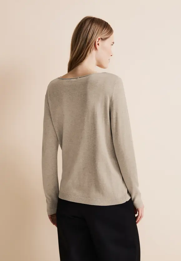 Basic Pullover - spring sand melange