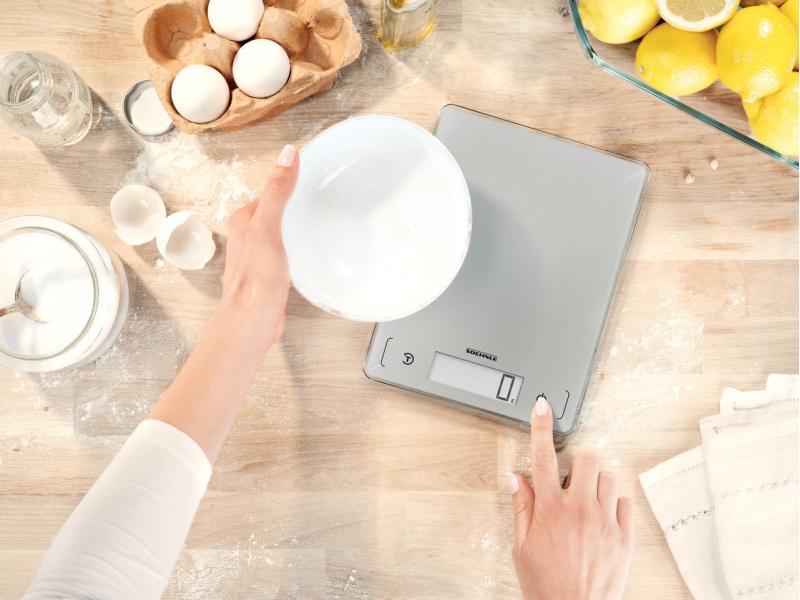 Soehnle Küchenwaage Page Comfort 300 Slim Grau Flache Küchenwaage