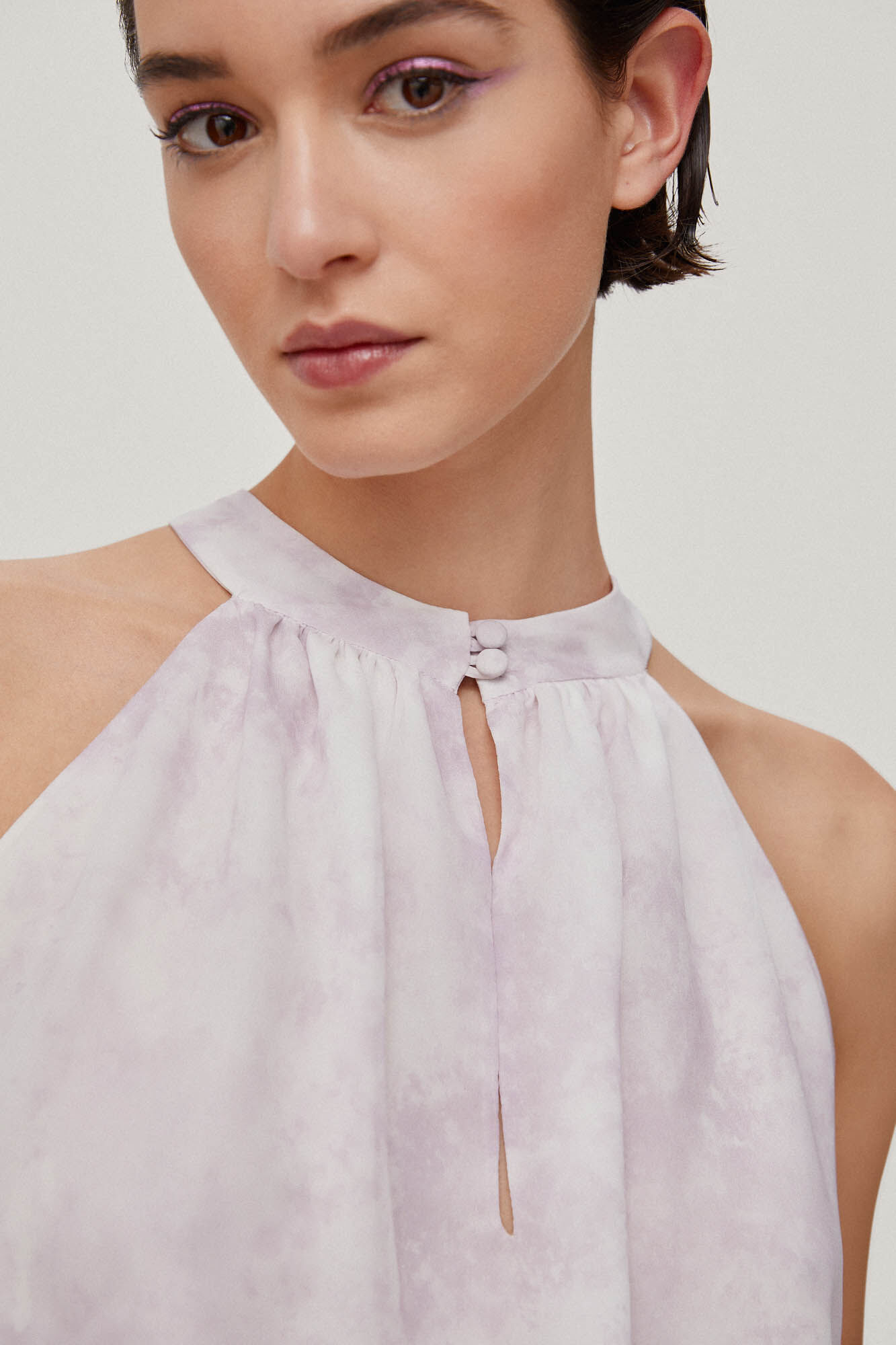 Top fluido Isabela Gradient - Roxo
