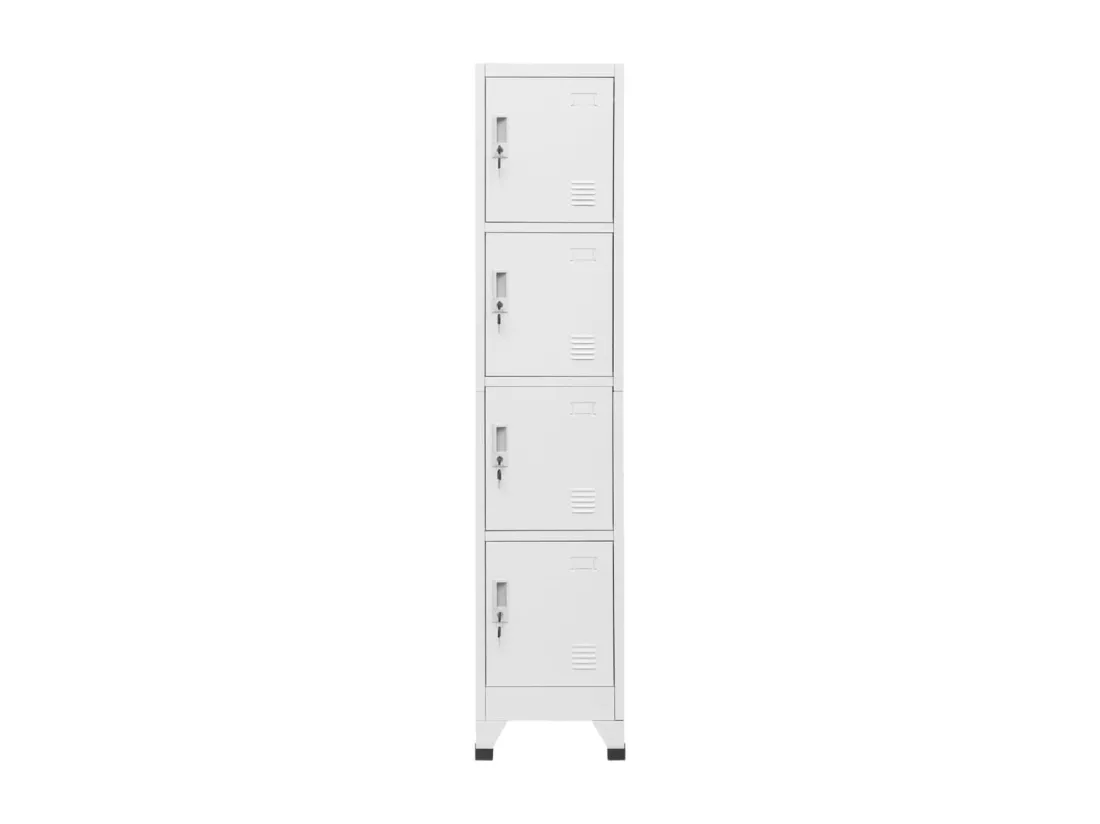 Armoire à casier avec 4 compartiments 38x45x180 cm