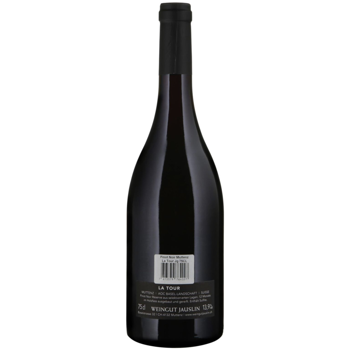 Basel-Landschaft AOC Pinot Noir La Tour Weingut Jauslin -75cl