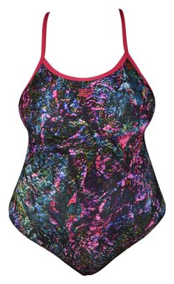 Maillot de Bain 1-Pièce Large Femme Arena Mountains Texture Light Drop Back One Piece Plus