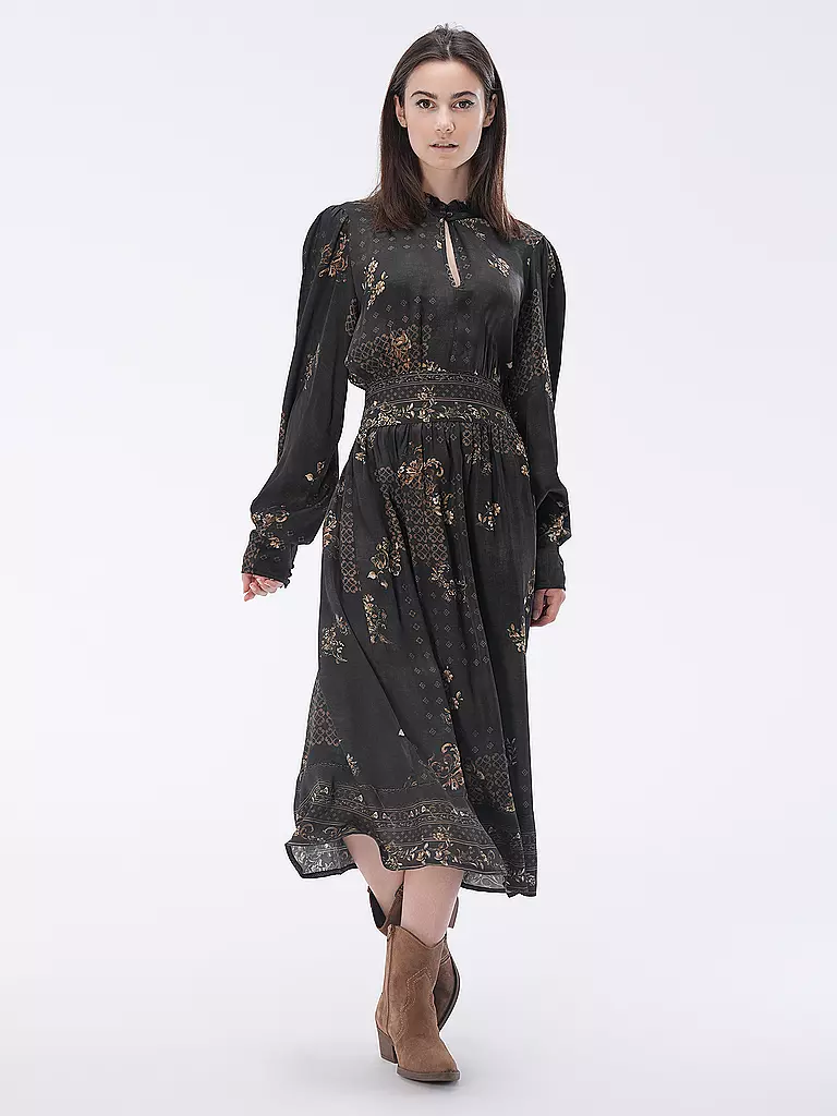 REPLAY Midikleid schwarz