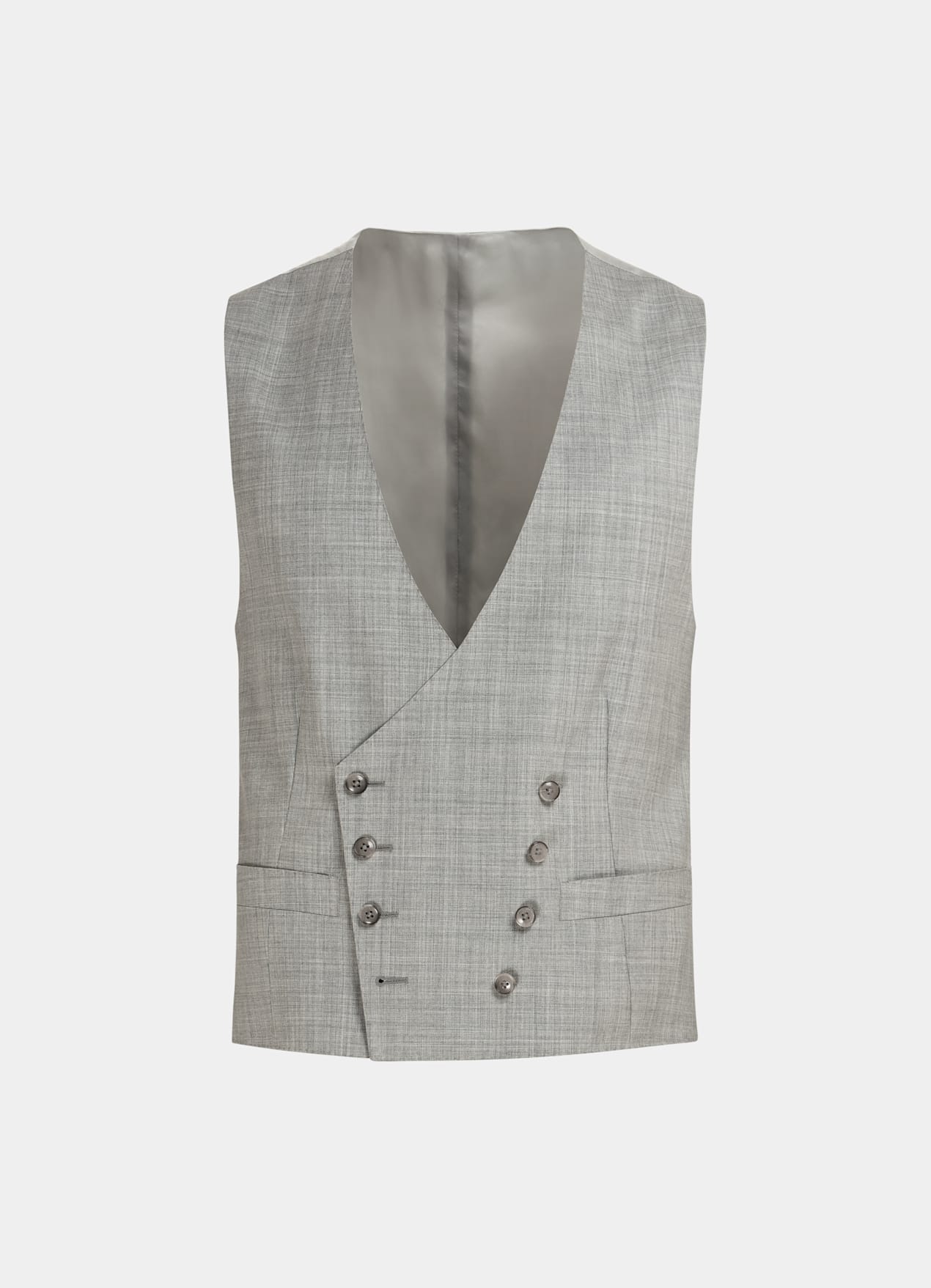 Gilet de costume gris clair