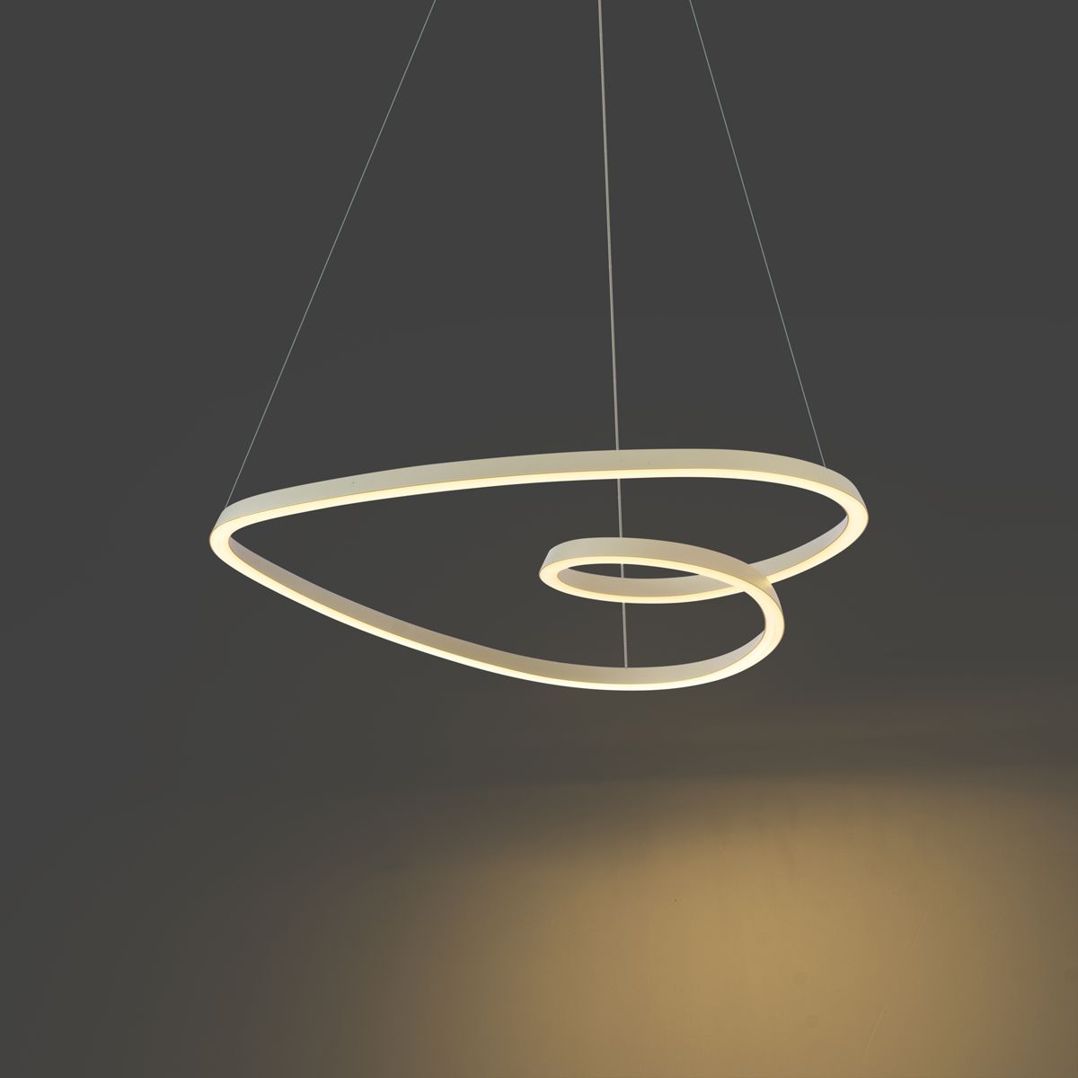 Scandinavische hanglamp beige 72cm incl. LED 3-staps dimbaar - Circuit